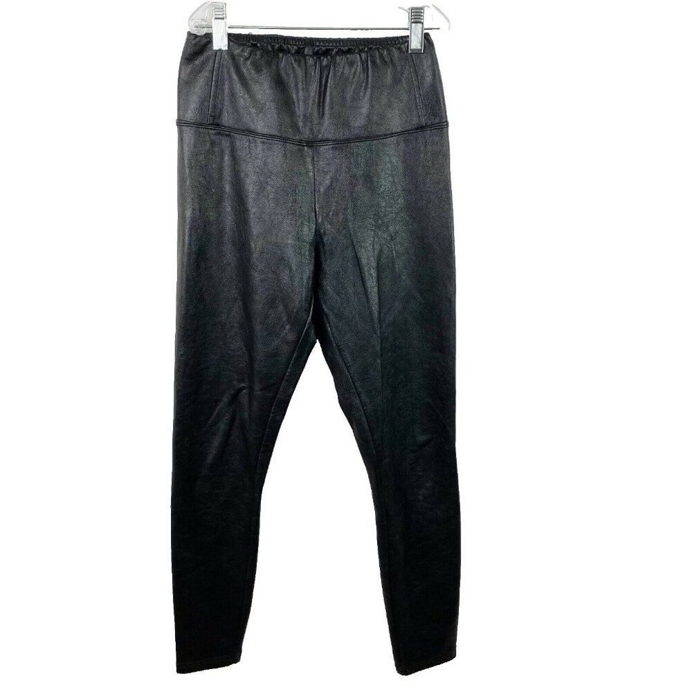 Tinsel Faux Leather Leggings Womens Size XS Black  Pull On High Rise Pants